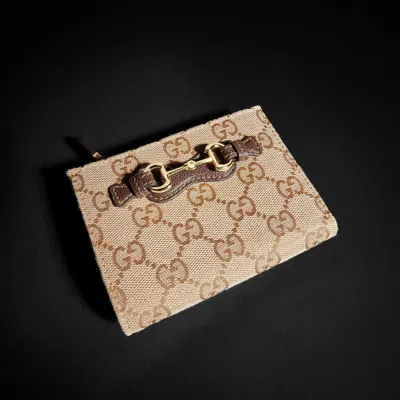 Gucci Small Horsebit Wallet In Brown