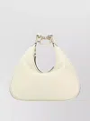 GUCCI SMALL IVORY LEATHER ATTACHÉ BAG WITH CURVED STRUCTURE