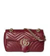GUCCI SMALL LEATHER GG MARMONT SHOULDER BAG