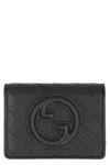 Gucci Mini Leather Card Holder In Black