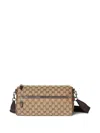 Gucci Small Logo-patterned Cylindrical Shoulder Bag In Neutral