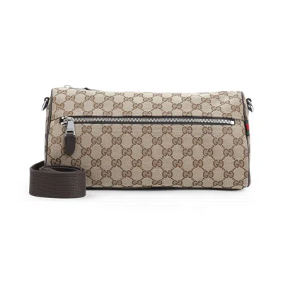 Gucci Adjustable Strap Messenger Bag With Front Pocket In Sand