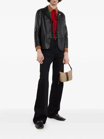Gucci Small Lunetta Gg Canvas Shoulder Bag In Pattern