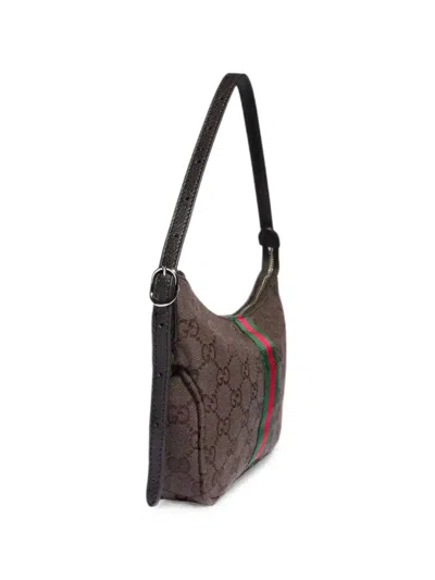 Gucci Small Lunetta Shoulder Bag In Brown