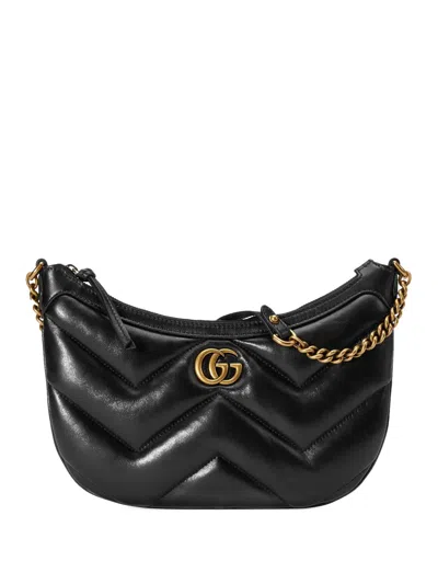Gucci Gg Marmont Small Patent Leather Shoulder Bag In Animal Print