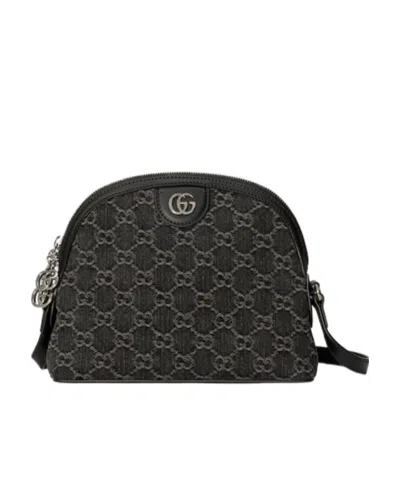 Gucci Small Ophidia Gg Crossbody Bag In Black