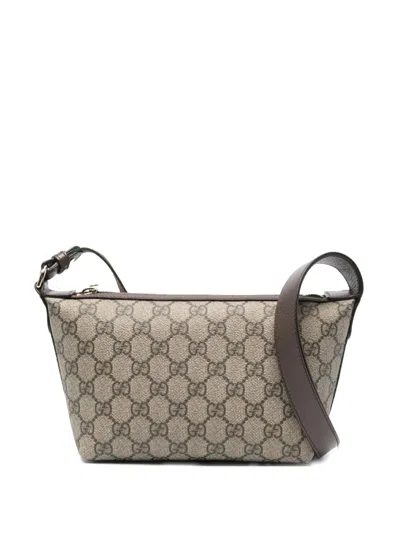 Gucci Small Ophidia Gg-monogram Shoulder Bag In Neutral