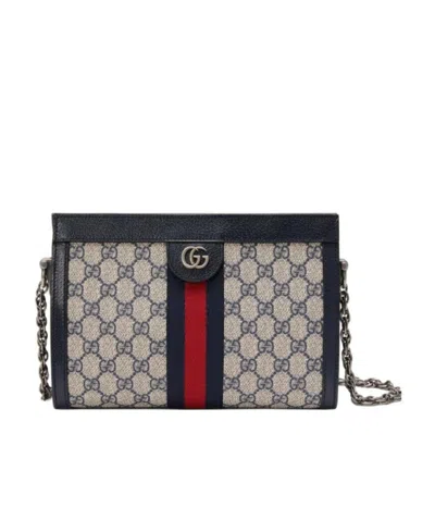 Gucci Small Ophidia Gg Shoulder Bag In Black