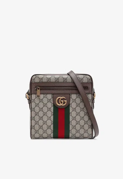 Gucci Small Ophidia Gg Supreme Messenger Bag In Sand
