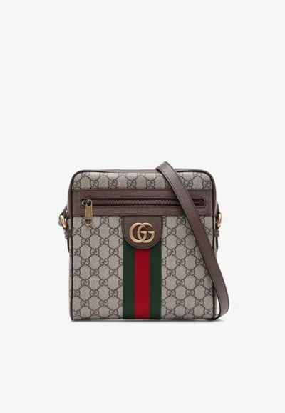Gucci Small Ophidia Gg Supreme Messenger Bag In Sand