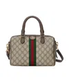 Gucci Neutral Ophidia Gg Mini Tote Bag In Nude
