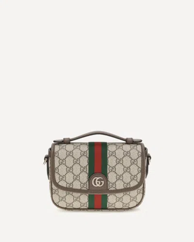 Gucci Small Ophidia Handbag In Neutral