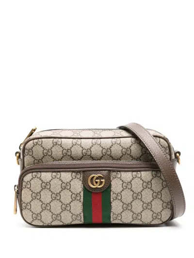 Gucci Small Ophidia Messenger Bag In Neutrals