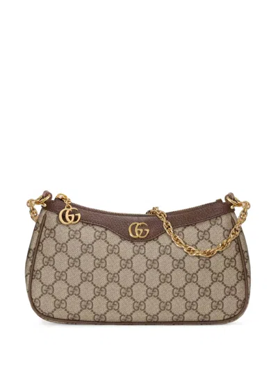 Gucci Ophidia Gg-canvas Mini Bag In Brown