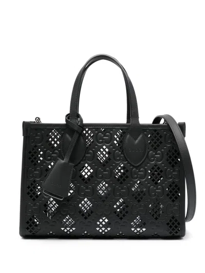 Gucci Small Ophidia Tote Bag In 1000 Black