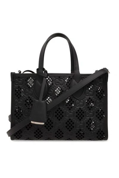 Gucci Small Ophidia Tote Bag In Black