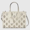 Gucci Small Ophidia Tote Bag In Brown