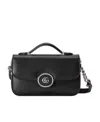 Gucci Double G Logo Mini Shoulder Bag In Black