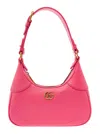 Gucci Small Pink Aphrodite Shoulder Bag In Leather Woman In Pink