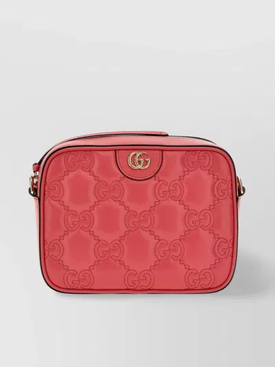 Gucci Small Quilted Crossbody Bag With Adjustable Strap In Pink