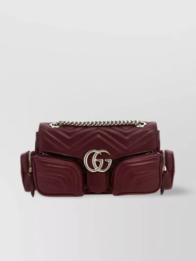 Gucci Small Quilted Shoulder Bag With Chain Strap In Multicolor
