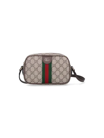 Gucci Small Room Bag "ophidia" In Sand