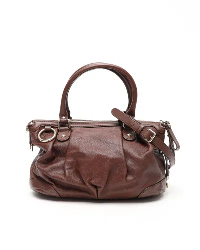 Gucci Small Sukey Diamante Shoulder Bag In Brown