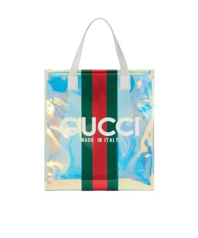 Gucci Small Transparent Handbag In Multicolor