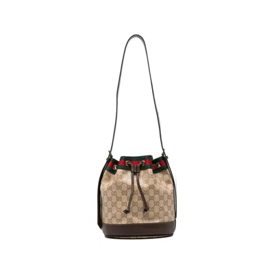Gucci Small Venice Gg Supreme Bucket Bag In Purple
