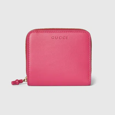 Gucci Small Wallet With Bamboo In Pink