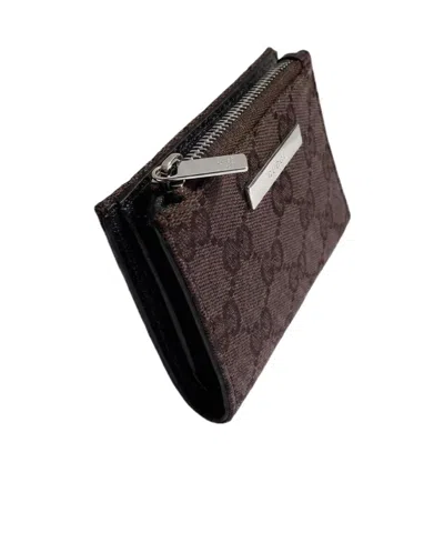 Gucci Small Wallet With  Plaque In Brown
