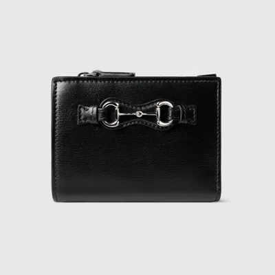 Gucci Small Wallet With Horsebit In Black