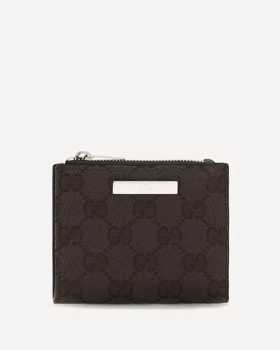 Gucci Small Wallet With Plaque In Black