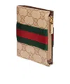 Gucci Small Wallet With Web In Nude