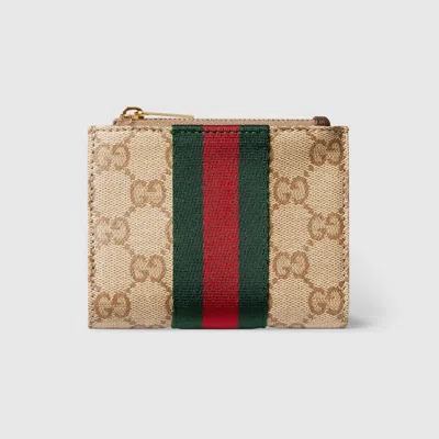 Gucci Small Wallet With Web In Multi
