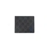 Gucci Blue Interior Gg Coin Wallet In Black