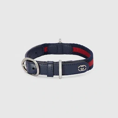 Gucci Small/medium Pet Collar In Blue