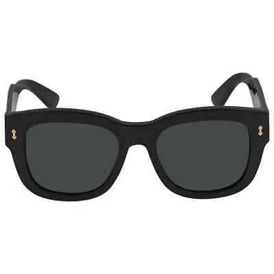 Pre-owned Gucci Smoke Square Men's Sunglasses Gg1110s 001 53 Gg1110s 001 53 In Gray