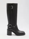 Gucci Women Smooth Leather Boot In Multi