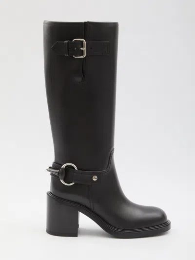 Gucci Women Smooth Leather Boot In Multi
