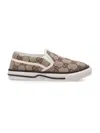 Gucci Original Gg Slip-on Sneakers In Beige Ebony