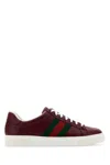 Gucci Ace Sneakers Leather Contrasting Stripes
