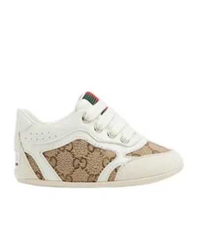 Gucci Sneaker Neonato  Re-web In Ivory