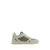 Gucci Re-web Leather And Original Gg Fabric Sneakers