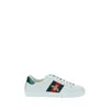 Gucci Mens Bianco Verd Ace Bee-embroidered Leather Low-top Trainers