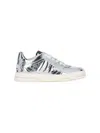 Gucci Reweb Gg Low-top Metallic Leather Sneakers