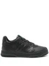 Gucci Re Web Black Lace Up Sneakers In Black