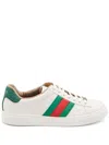 Gucci Ace Web Detailed Sneakers In White