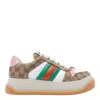 Gucci Multicolor Gg Fabric Double Screener Sneakers