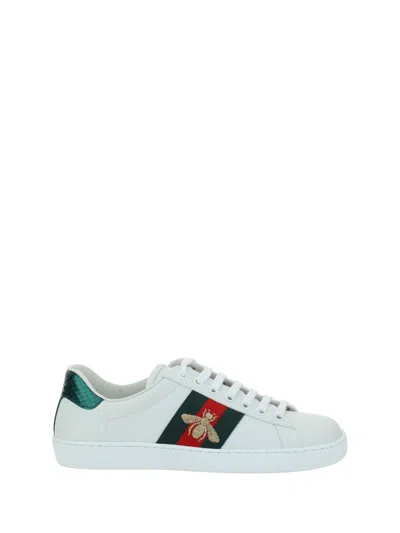 Gucci Sneakers In Bia/vrv/r.flame/verd